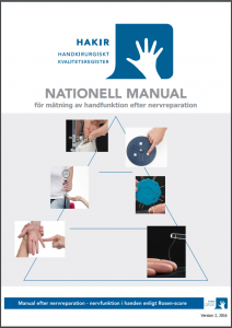 Bild på framsidan av Manual för handfunktion efter nervreparation.