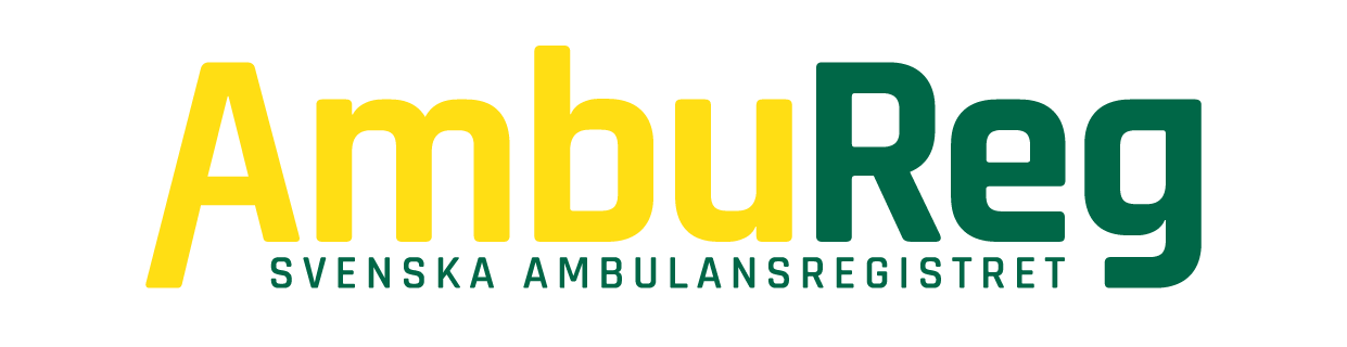 Logotyp för Ambulansregistret.